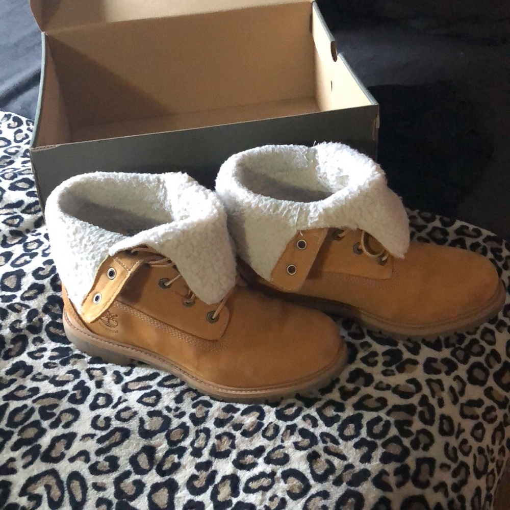 Womens Timberland teddy fleece boots